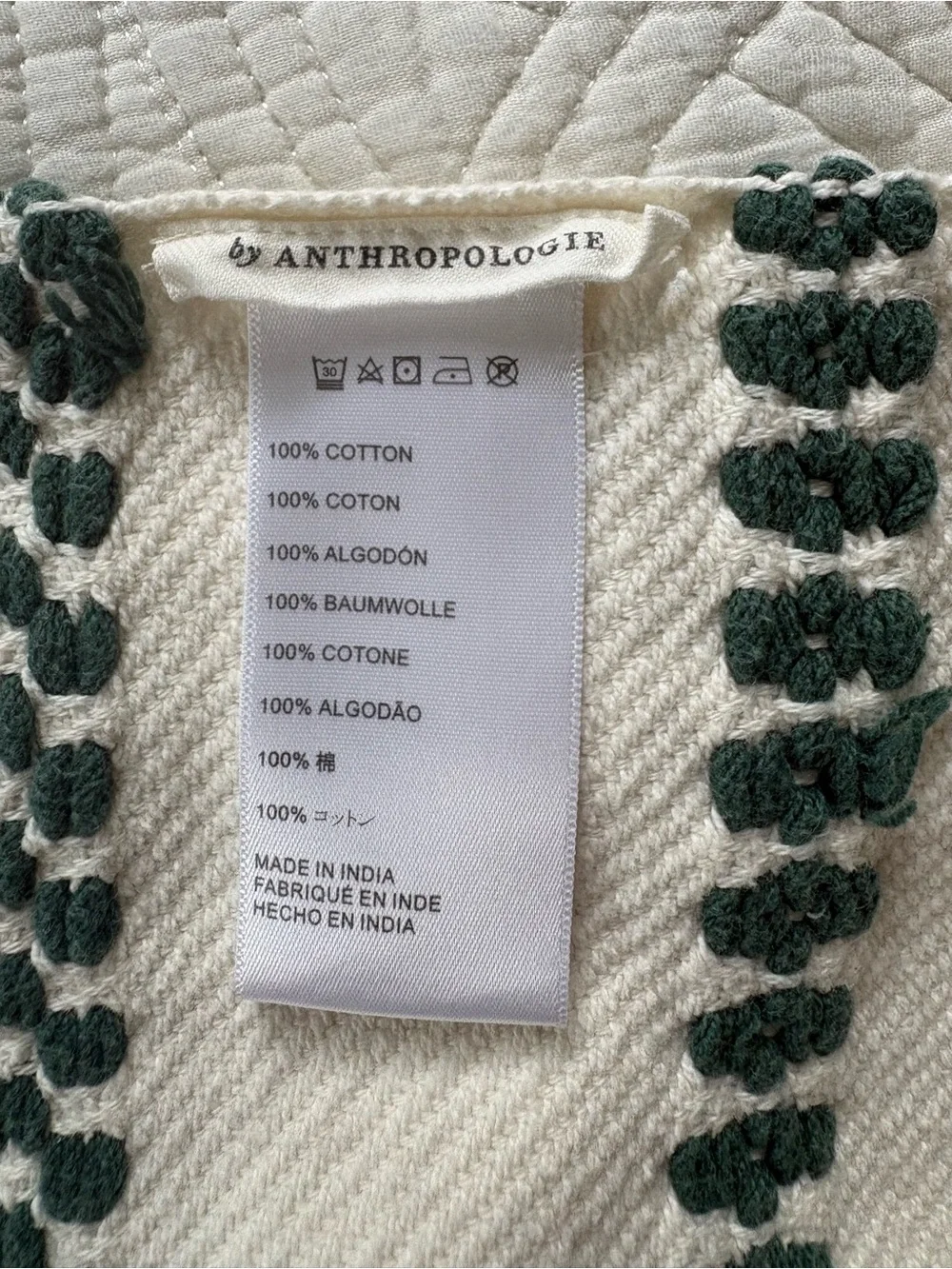 Anthropologie 100% cotton